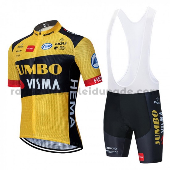 Fahrradtrikot +Trägershort 2020 Team Jumbo–Visma M001