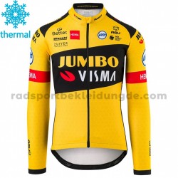 2020 Team Jumbo–Visma Radtrikot (Winter Thermal Fleece) M001