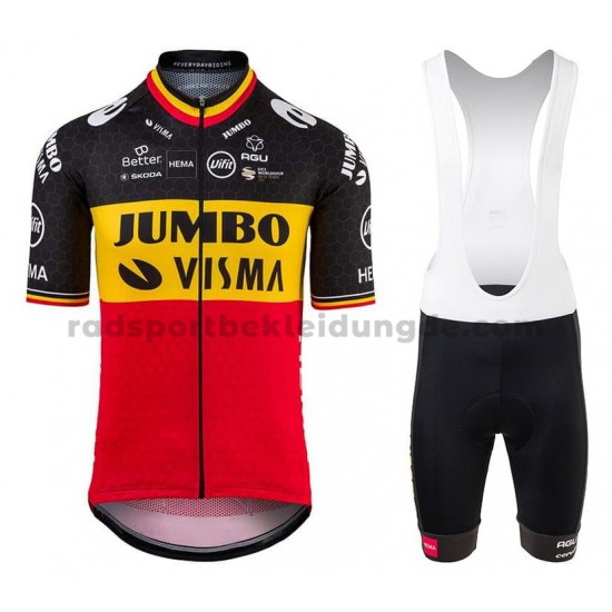 Fahrradtrikot +Trägershort 2021 Team Jumbo-Visma M001