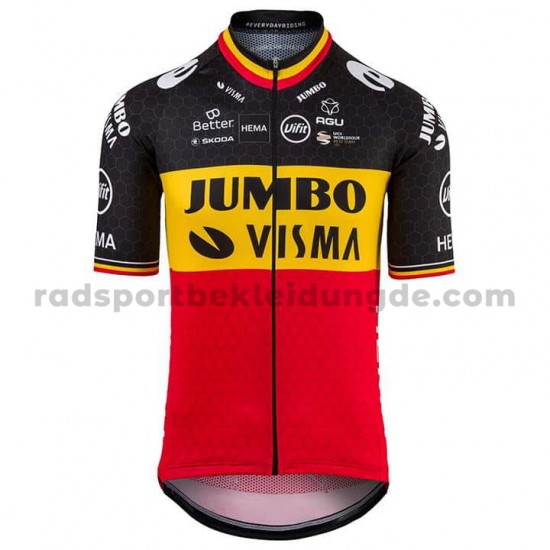 Fahrradtrikot +Trägershort 2021 Team Jumbo-Visma M001