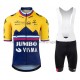 Fahrradtrikot +Trägershort 2021 Team Jumbo-Visma M002