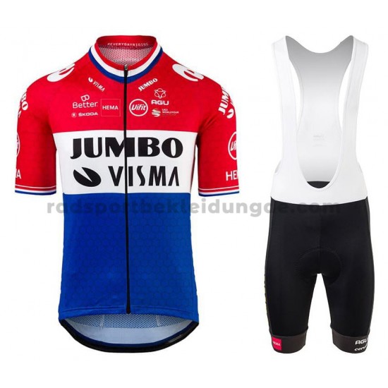 Fahrradtrikot +Trägershort 2021 Team Jumbo-Visma M004