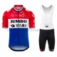 Fahrradtrikot +Trägershort 2021 Team Jumbo-Visma M004