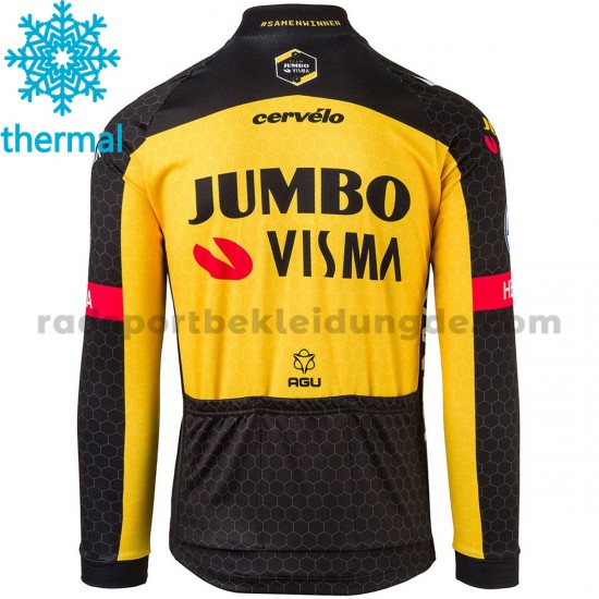 2021 Team Jumbo-Visma Radtrikot (Winter Thermal Fleece) M005
