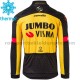 2021 Team Jumbo-Visma Radtrikot (Winter Thermal Fleece) M005