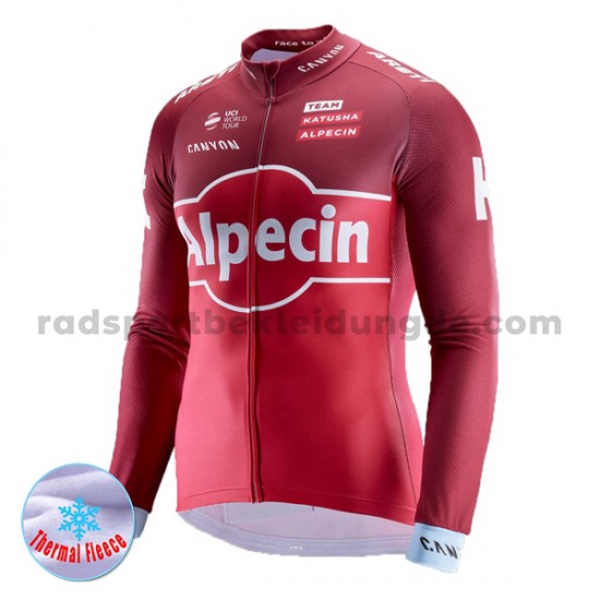 2017 Team Katusha-Alpecin Radtrikot (Winter Thermal Fleece) M001