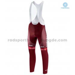 2018 Team Katusha Alpecin Trägerhose Lange (Winter Thermal Fleece) M001