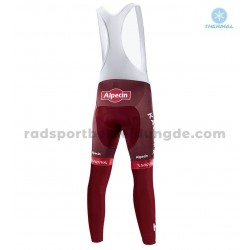 2018 Team Katusha Alpecin Trägerhose Lange (Winter Thermal Fleece) M001