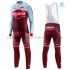 Radtrikot Langarm + Trägerhose Lange 2018 Team Katusha-Alpecin Winter Thermal Fleece M001