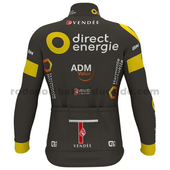 Radtrikot Langarm + Trägerhose Lange 2017 Direct Energie M001