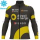 Radtrikot Langarm + Trägerhose Lange 2017 Direct Energie Winter Thermal Fleece M001