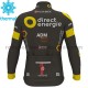 Radtrikot Langarm + Trägerhose Lange 2017 Direct Energie Winter Thermal Fleece M001