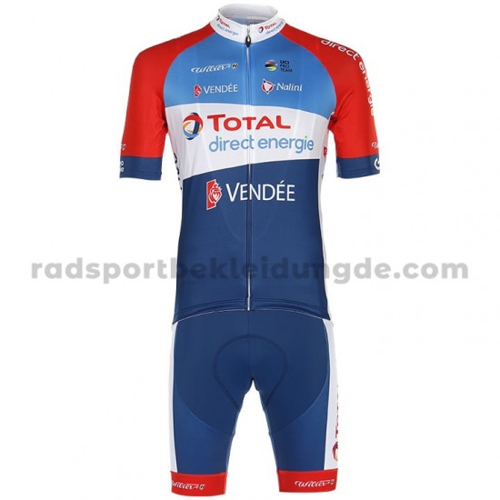 Fahrradtrikot +Trägershort 2020 Total Direct Energie M001