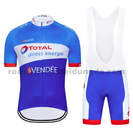 Fahrradtrikot +Trägershort 2020 Total Direct Energie M002