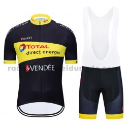 Fahrradtrikot +Trägershort 2020 Total Direct Energie M003
