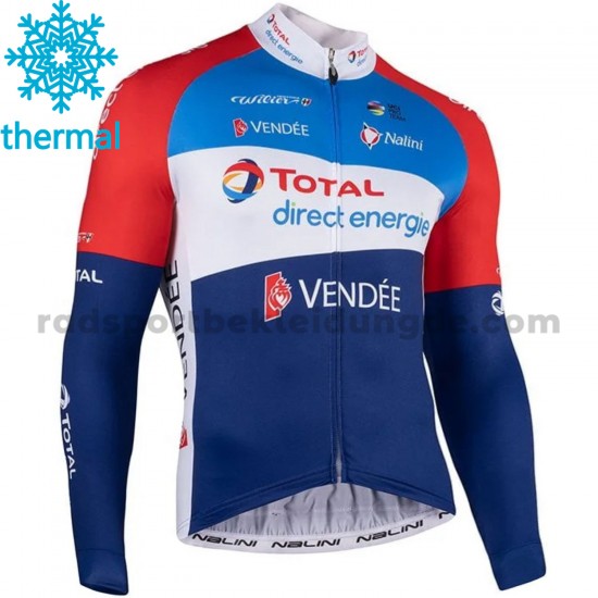 2021 Team TotalEnergies Radtrikot (Winter Thermal Fleece) M001