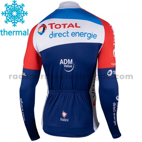 2021 Team TotalEnergies Radtrikot (Winter Thermal Fleece) M001