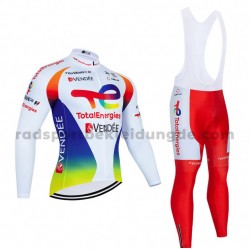 Radtrikot Langarm + Trägerhose Lange 2021 Team TotalEnergies M003
