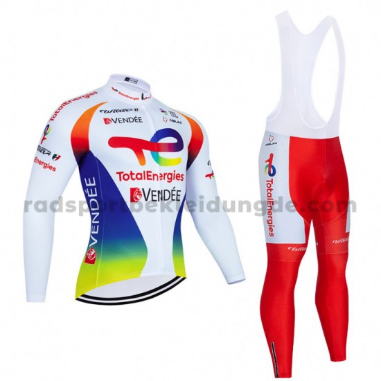 Radtrikot Langarm + Trägerhose Lange 2021 Team TotalEnergies M003