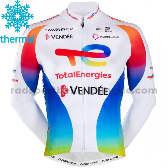 2021 Team TotalEnergies Radtrikot (Winter Thermal Fleece) M003