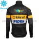 Radtrikot Langarm + Trägerhose Lange 2017 Telenet Fidea Lions Winter Thermal Fleece M001