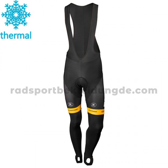 Radtrikot Langarm + Trägerhose Lange 2017 Telenet Fidea Lions Winter Thermal Fleece M001