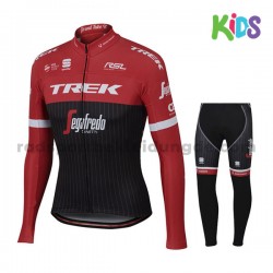 Radtrikot Langarm + Radhose Lange 2017 Trek-Segafredo Kinder M001