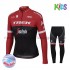 Radtrikot Langarm + Radhose Lange 2017 Trek-Segafredo Kinder Winter Thermal Fleece M001