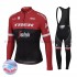 Radtrikot Langarm + Trägerhose Lange 2017 Trek-Segafredo Winter Thermal Fleece M001
