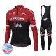 Radtrikot Langarm + Trägerhose Lange 2017 Trek-Segafredo Winter Thermal Fleece M001