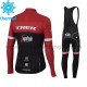 Radtrikot Langarm + Trägerhose Lange 2017 Trek-Segafredo Winter Thermal Fleece M001