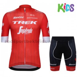 Fahrradtrikot + Radhose 2018 Trek-Segafredo Kinder M001