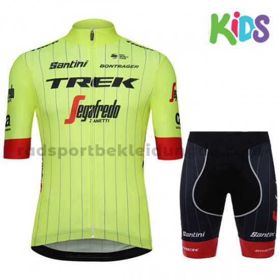 Fahrradtrikot + Radhose 2018 Trek-Segafredo Kinder M002