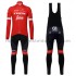 Radtrikot Langarm + Trägerhose Lange 2018 Trek-Segafredo M001