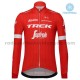 Radtrikot Langarm + Trägerhose Lange 2018 Trek-Segafredo Winter Thermal Fleece M001