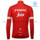 Radtrikot Langarm + Trägerhose Lange 2018 Trek-Segafredo Winter Thermal Fleece M001