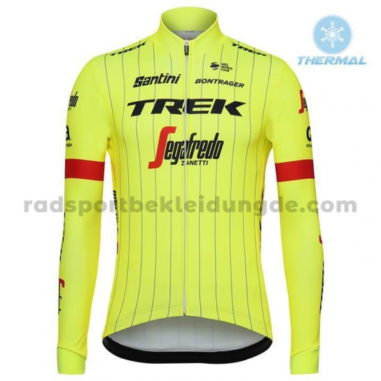 2018 Trek-Segafredo Radtrikot (Winter Thermal Fleece) M002