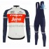 Radtrikot Langarm + Trägerhose Lange 2020 Trek Segafredo Winter Thermal Fleece M001