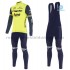 Radtrikot Langarm + Trägerhose Lange 2020 Trek Segafredo Winter Thermal Fleece M002