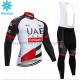 Radtrikot Langarm + Trägerhose Lange 2018 Team UAE Winter Thermal Fleece M001