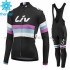 Radtrikot Langarm + Trägerhose Lange 2015 CCC Liv Frauen Winter Thermal Fleece M001