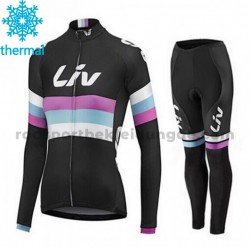 Radtrikot Langarm + Radhose Lange 2015 CCC Liv Frauen Winter Thermal Fleece M001