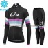 Radtrikot Langarm + Radhose Lange 2015 CCC Liv Frauen Winter Thermal Fleece M001
