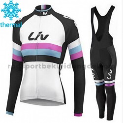 Radtrikot Langarm + Trägerhose Lange 2015 CCC Liv Frauen Winter Thermal Fleece M002