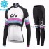 Radtrikot Langarm + Radhose Lange 2015 CCC Liv Frauen Winter Thermal Fleece M002