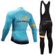 Radtrikot Langarm + Trägerhose Lange 2017 Astana Pro Team Frauen M001