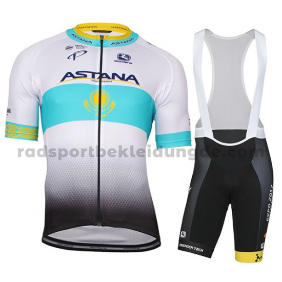 Fahrradtrikot +Trägershort 2017 Astana Pro Team Frauen M002