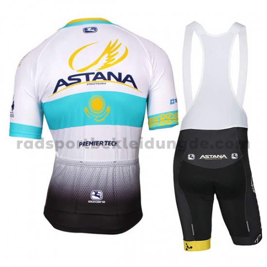 Fahrradtrikot +Trägershort 2017 Astana Pro Team Frauen M002