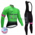 Radtrikot Langarm + Trägerhose Lange 2017 Astana Pro Team Frauen Winter Thermal Fleece M002