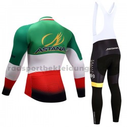 Radtrikot Langarm + Trägerhose Lange 2017 Astana Pro Team Frauen M004